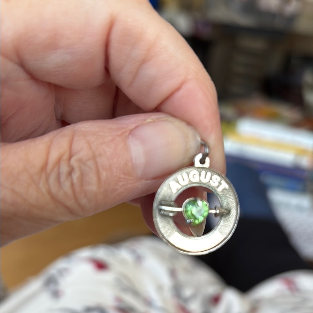 August Peridot Birthstone Pendant